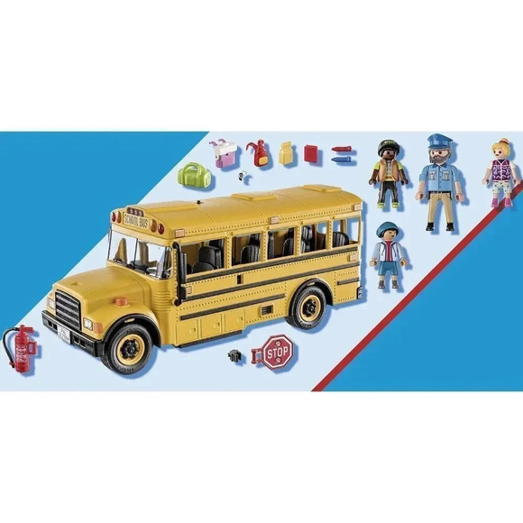 Orange Kids Toy Playmobil  School Bus - Picture 5 of 11
